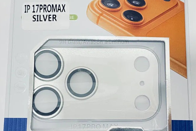 iPhone 17 Pro Max Clear Case + Silver Lens Protector + Privacy Screen Protector Bundle