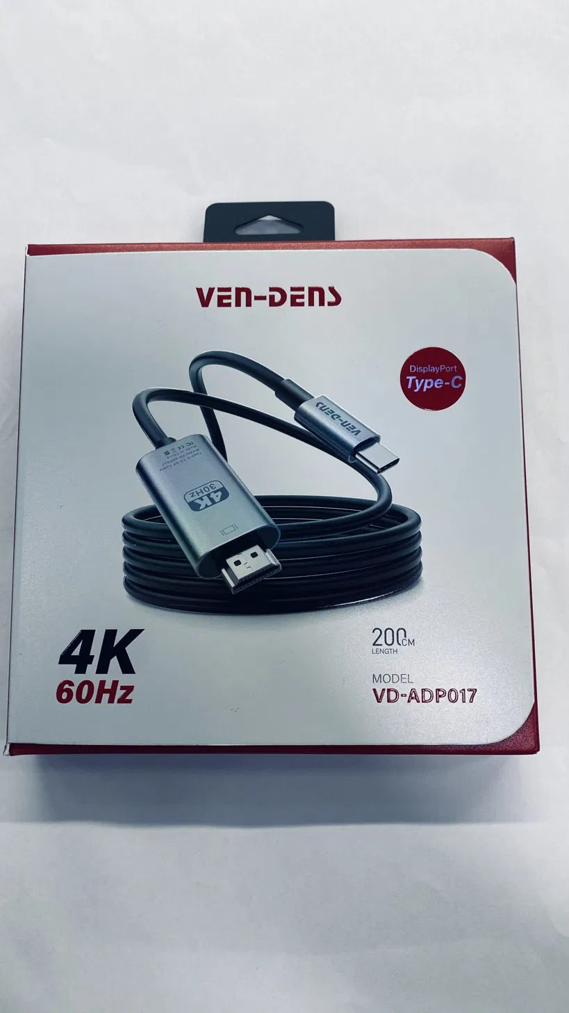 Ven-Dens USB-C to HDMI Cable 4K 60Hz 2m (VD-ADP017)