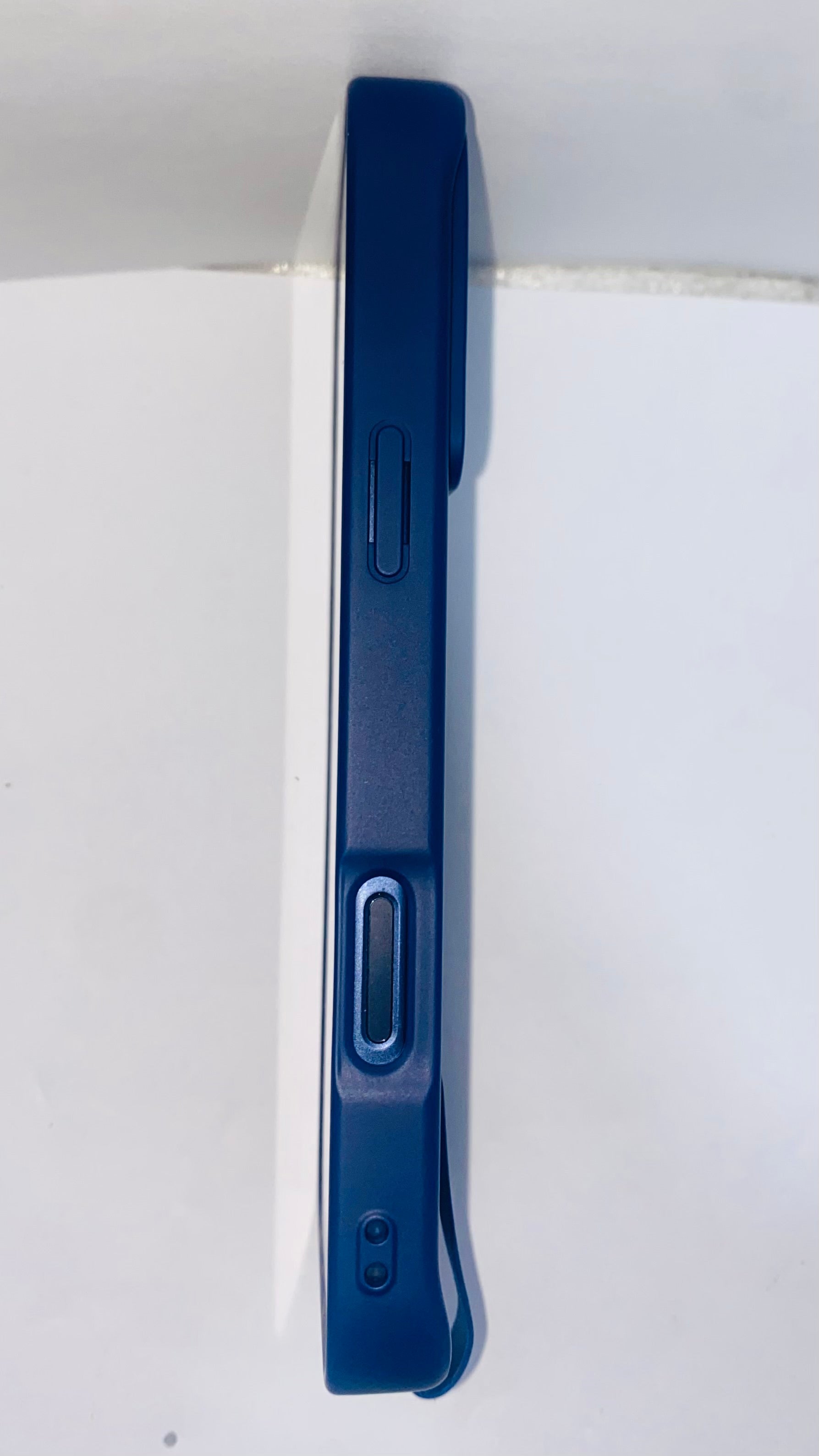 Blue Carbon Fibre iPhone 17 Pro Max case with a MagSafe ring + kickstand