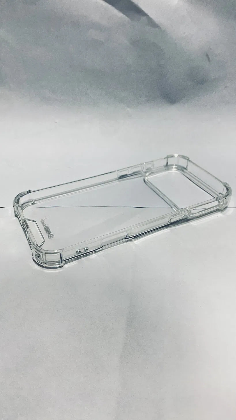 iPhone 17 Pro Max Clear Case + Orange Lens Protector + Privacy Screen Protector Bundle