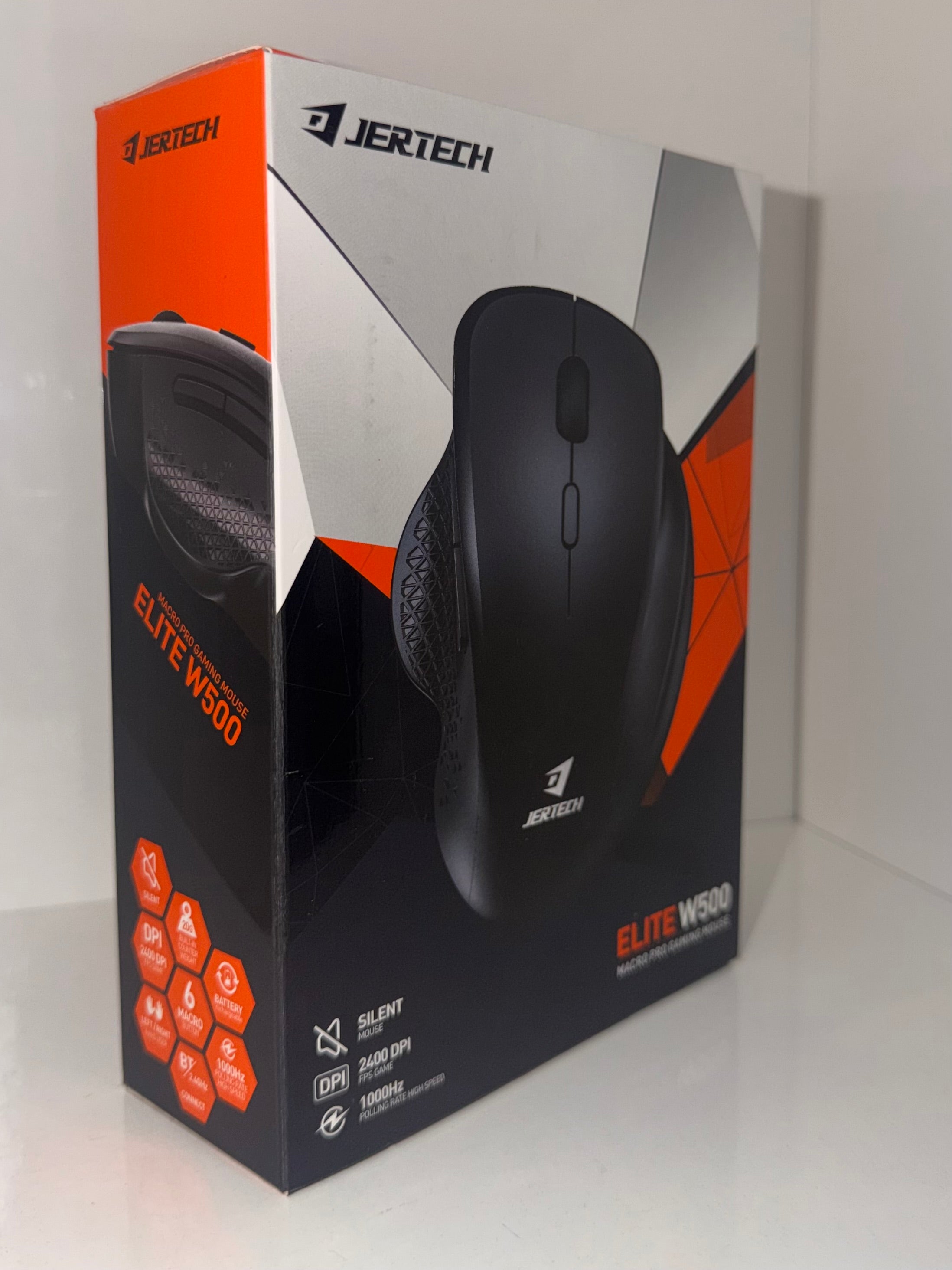Wireless Gaming Mouse | BT + 2.4GHz Dual Mode 6D Ergonomic Mouse – Matte Black