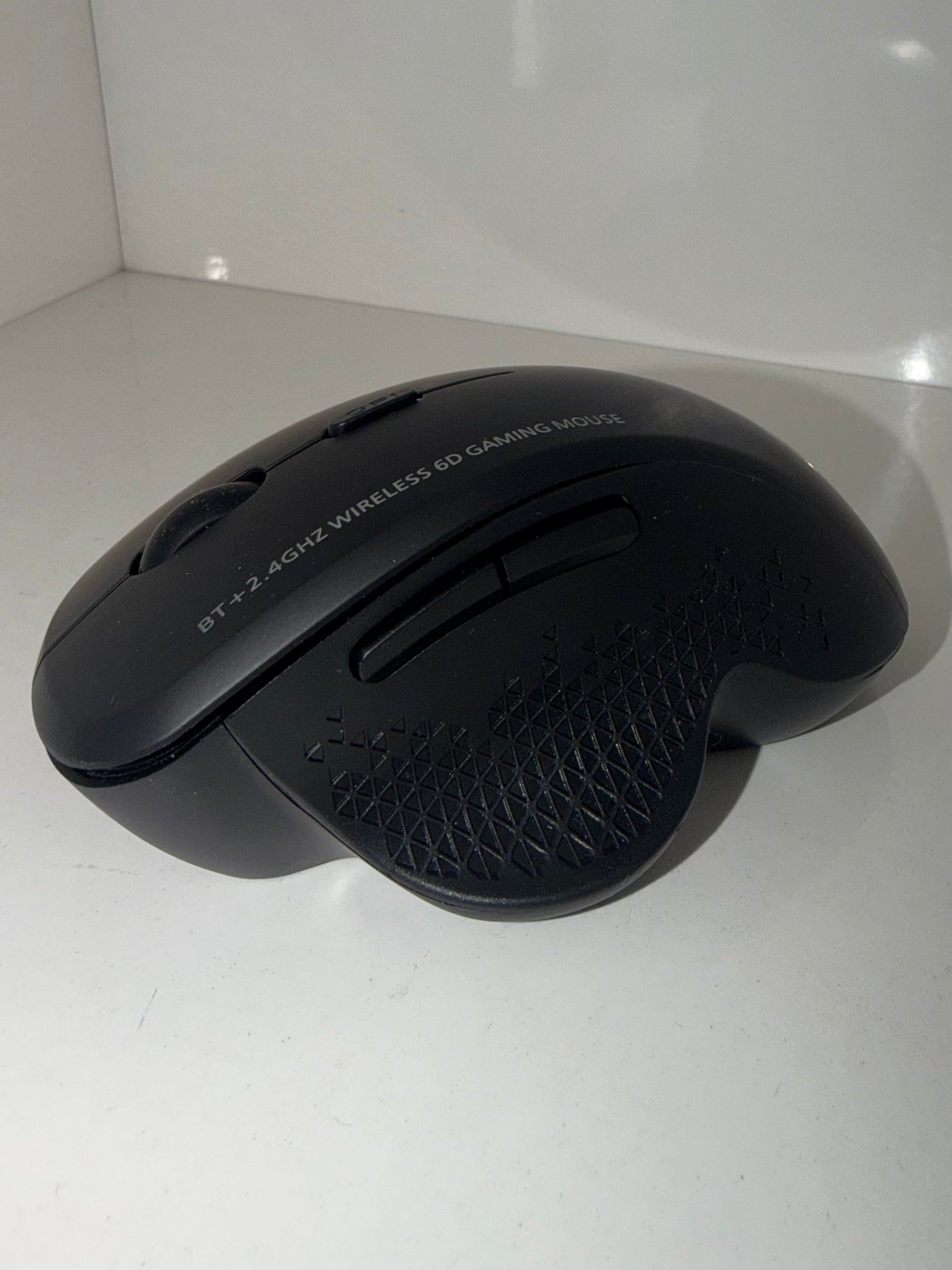 Wireless Gaming Mouse | BT + 2.4GHz Dual Mode 6D Ergonomic Mouse – Matte Black
