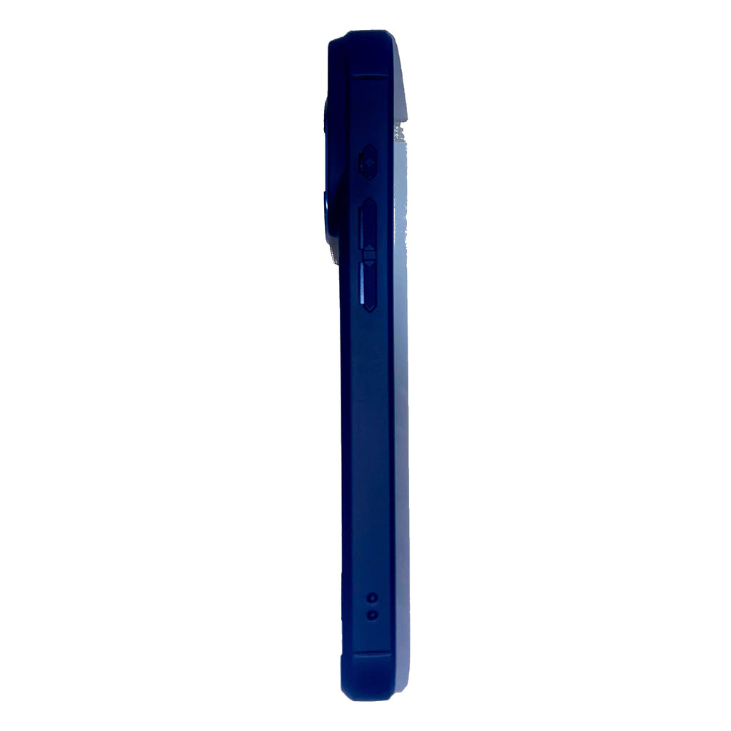 iPhone 17 Pro Max Case – Blue Matte Frosted MagSafe with Camera Lens Protector