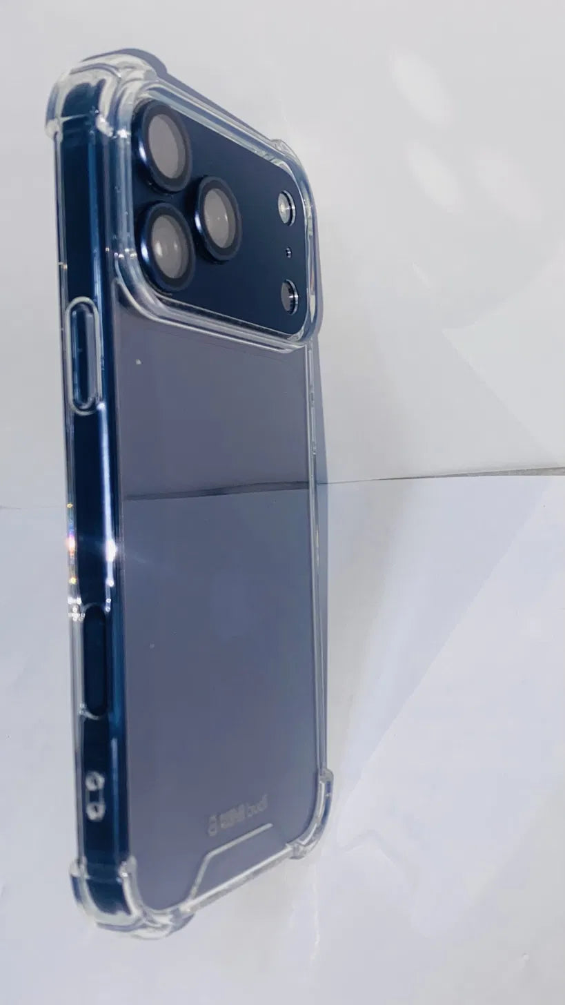 Clear Case for iPhone 17 Pro Max – Shockproof Slim Transparent TPU Cover | Anti-Yellowing | Budi