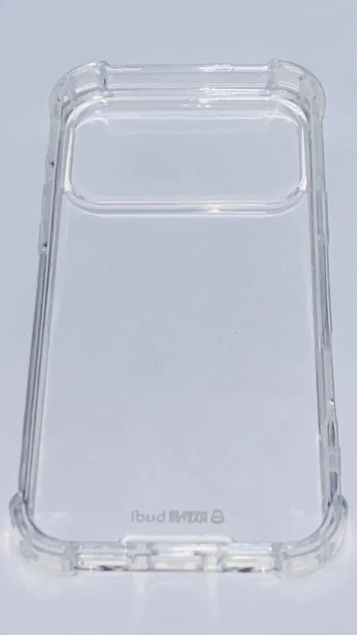 Clear Case for iPhone 17 Pro Max – Shockproof Slim Transparent TPU Cover | Anti-Yellowing | Budi