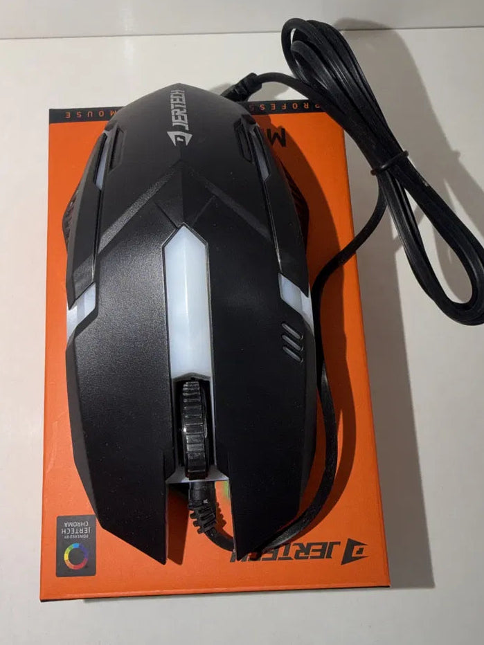 Jertech M200 Warwick Professional RGB Gaming Mouse | Wired USB | Jertech Chroma Lighting – Black
