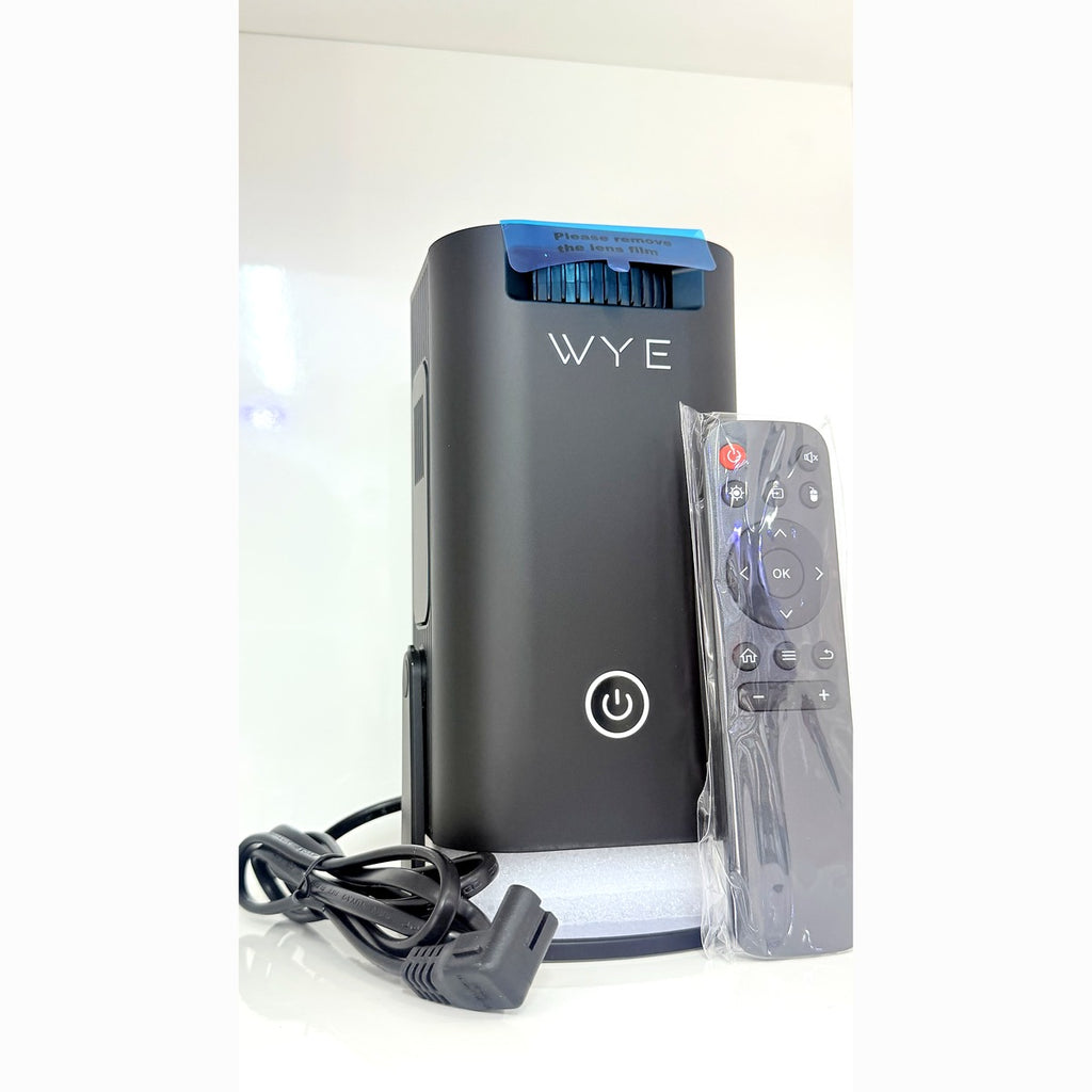 WYE Smart Mini Projector | 1080P HD | WiFi & Bluetooth | Home Cinema Projector with Remote